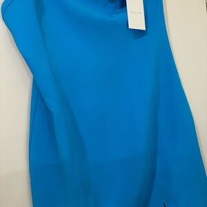 Bright Blue tube top cocktail and party dress